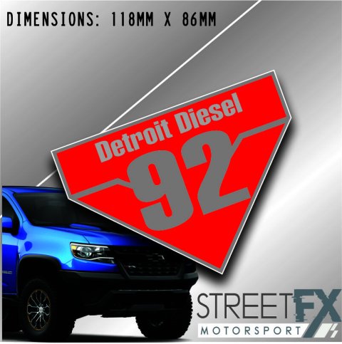 Detroit Diesel Vintage Sticker Decal 4x4 4WD Camping Caravan Trade Adventure thumbnail 2