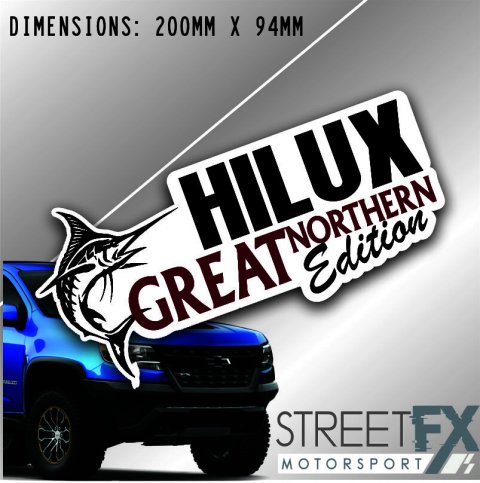 Great Northern Edition Hilux Sticker Decal 4x4  Camping Caravan Trade Aussie thumbnail 1