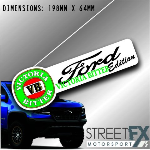 VB Victoria Bitter Beer Ford Sticker Decal 4x4  Camping Caravan Trade Aussie thumbnail 1