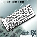 R31 Fusebox Sticker Translation Wiring Fuse English Vinyl For Nissan thumbnail 2