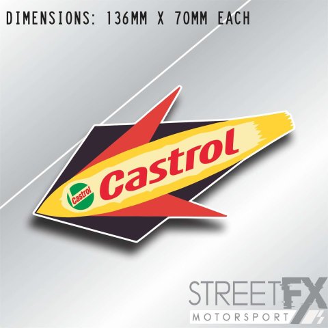 Castrol Vintage Rocket Sticker Graphic bumper window jdm v8 car ute aussie thumbnail 1