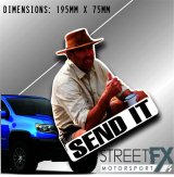 SEND IT Thumbs Up Sticker Decal 4x4 4WD Caravan Trade Aussie thumbnail 1