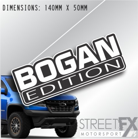 Bogan Edition 140mm Sticker Funny Humour Car  Ute  4x4 Pop Culture Aussie thumbnail 1