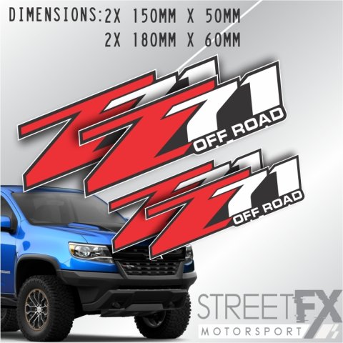 Z71 Colorado Offroad Sticker Pack Kit for Holden GMC Sierra 1500 2500 4x4 truck thumbnail 1