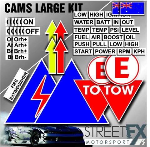 CAMS Approved LARGE Sticker Rally Drift Motorsport Racing Track Racing JDM thumbnail 1
