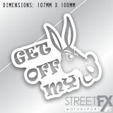 Get of My Ass Donkey Sticker Decal Stencil Car 4x4 Gloss Caravan Tow Camping thumbnail 1