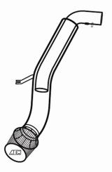 AEM 03-05 Honda Accord V6 Silver V2 Intake thumbnail 5